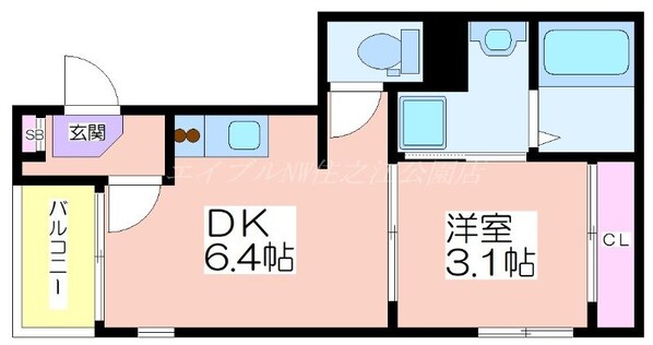 ハーモニーテラス御崎Ⅱの物件間取画像